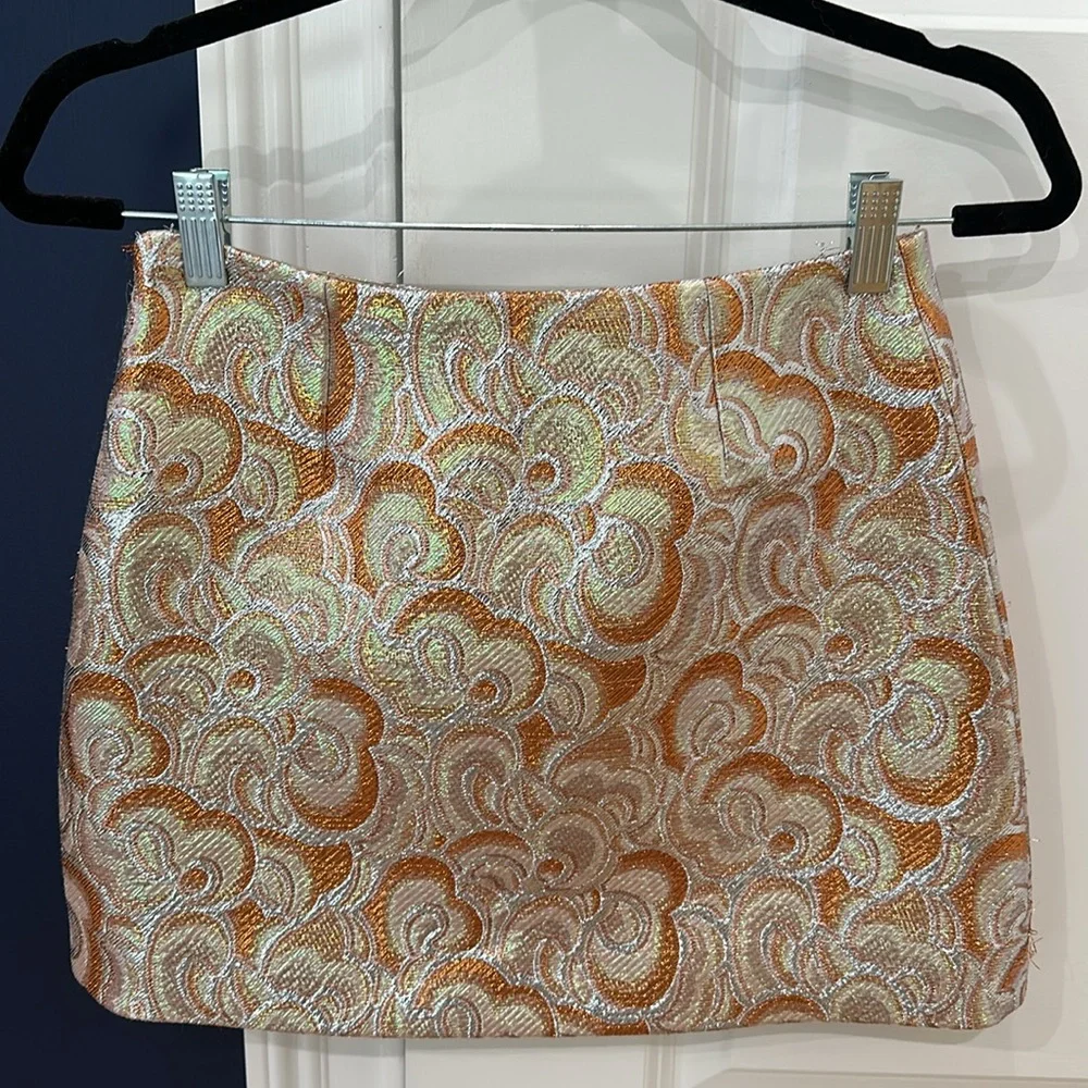 Miu Miu printed mini skirt
